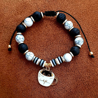 Pulsera gato tacita de café