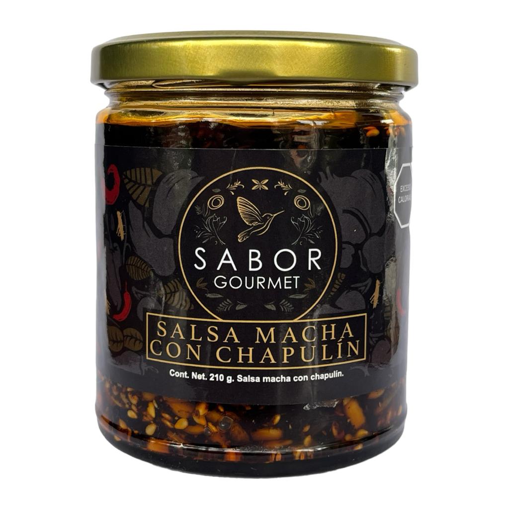 Salsa macha con chapulín