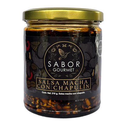Salsa macha con chapulín