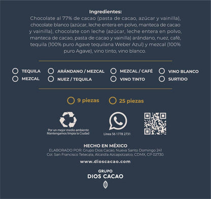 Trufa de diferentes sabores