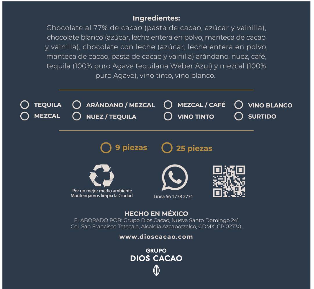 Trufa de diferentes sabores