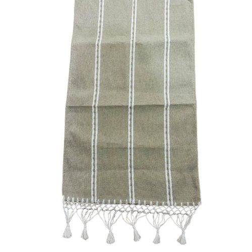 Mantel mexicano "Camino de Mesa" hecho a mano 59x15.7 pulgadas - Telar de pedal y chicote