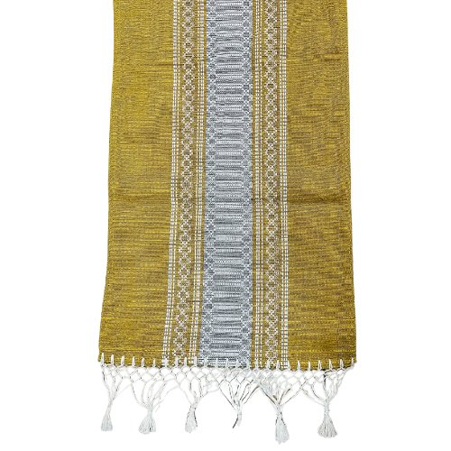 Mantel mexicano "Camino de Mesa" hecho a mano 59x15.7 pulgadas - Telar de pedal y chicote