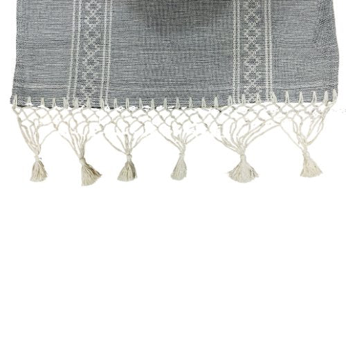 Mantel mexicano "Camino de Mesa" hecho a mano 59x15.7 pulgadas - Telar de pedal y chicote