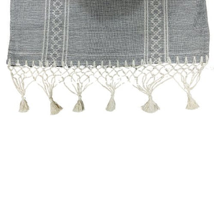 Mantel mexicano "Camino de Mesa" hecho a mano 59x15.7 pulgadas - Telar de pedal y chicote