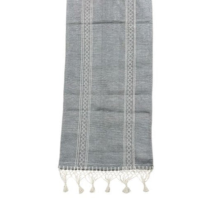 Mantel mexicano "Camino de Mesa" hecho a mano 59x15.7 pulgadas - Telar de pedal y chicote