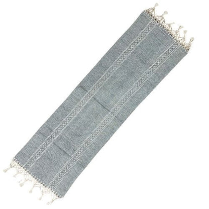 Mantel mexicano "Camino de Mesa" hecho a mano 59x15.7 pulgadas - Telar de pedal y chicote