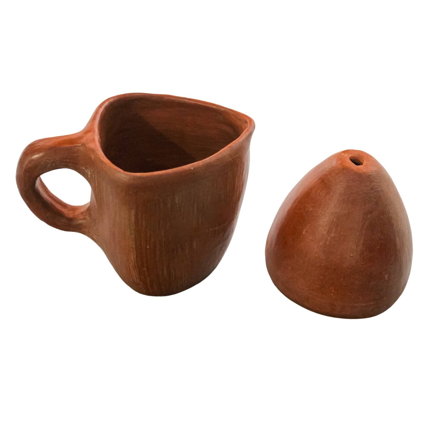 Hecho al ordenar - Filtro y taza de barro rojo de 800ml