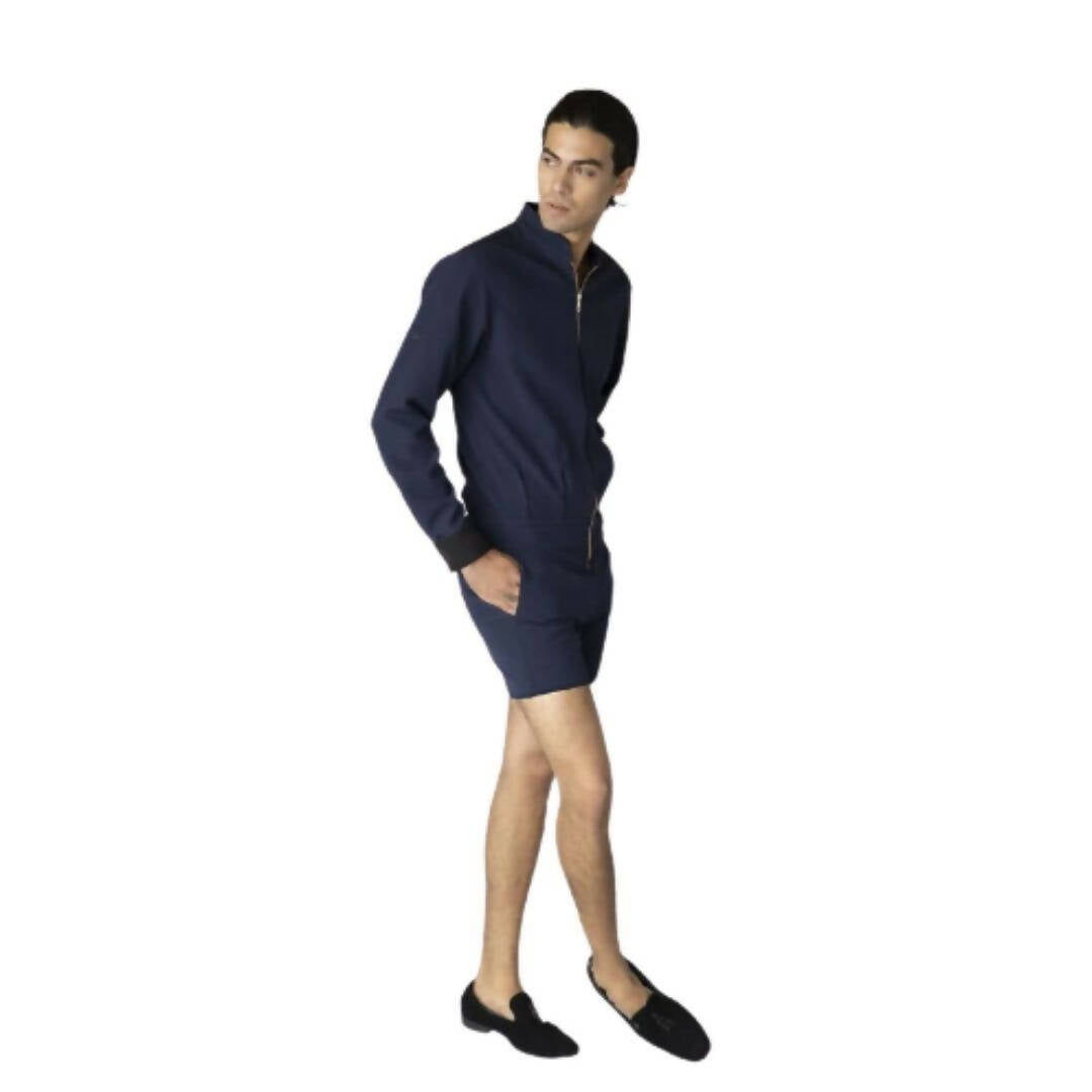 Jumpsuit de short azul marino