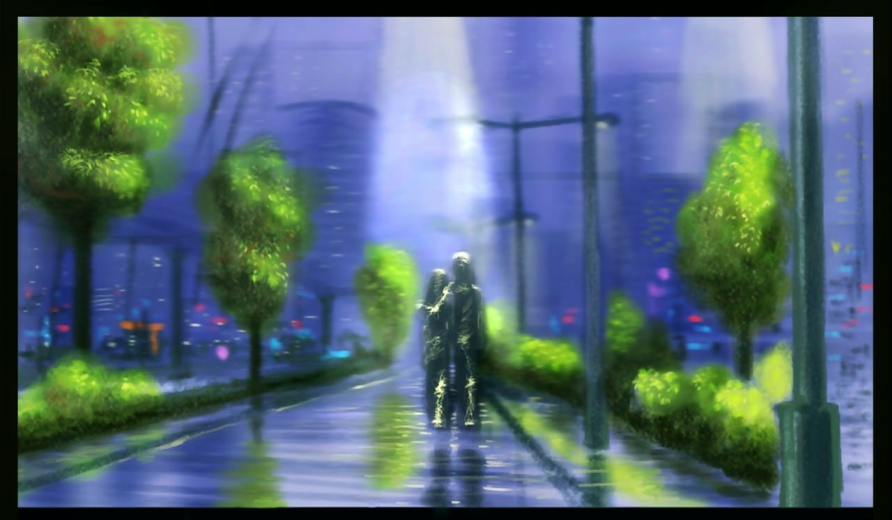 Paseo nocturno sin tiempo