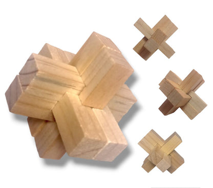 Cruceta, rompecabezas 3D de ingenio y habilidad mental