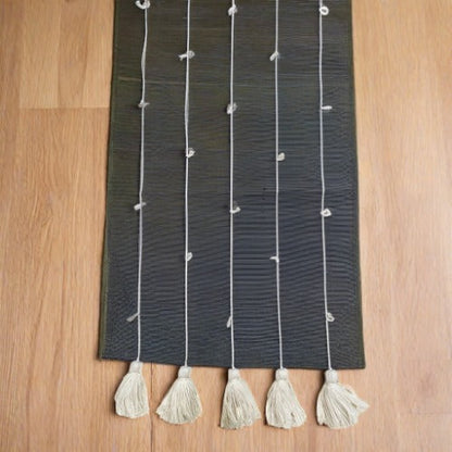 Mantel mexicano "Camino de Mesa" hecho a mano 59x15.7 pulgadas - Telar de pedal y chicote