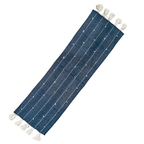 Mantel mexicano "Camino de Mesa" hecho a mano 59x15.7 pulgadas - Telar de pedal y chicote