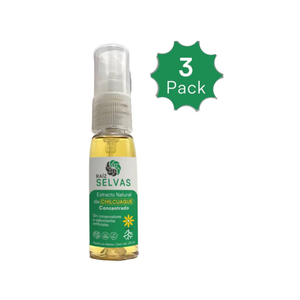 EXTRACTO NATURAL DE CHILCUAGUE CONCENTRADO 23 ML 3 PACK
