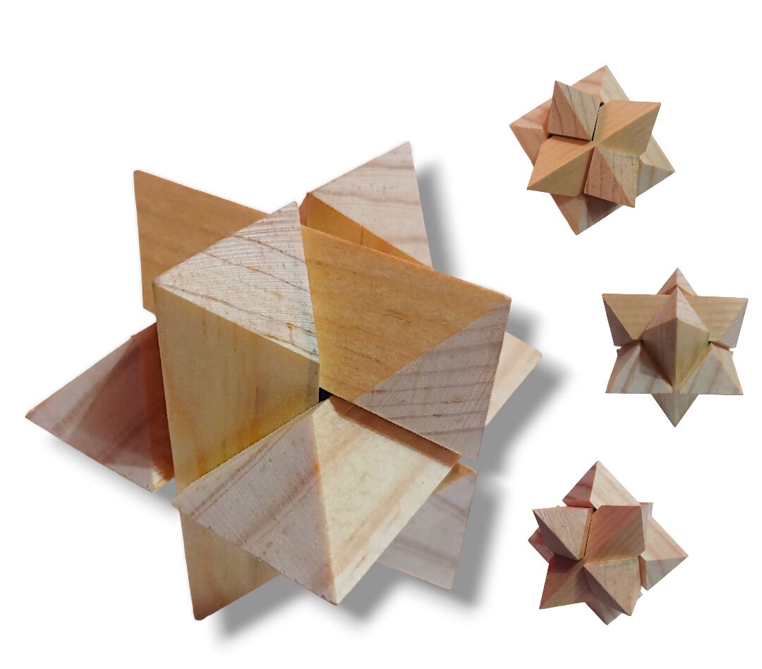 Estrella rompecabezas 3D