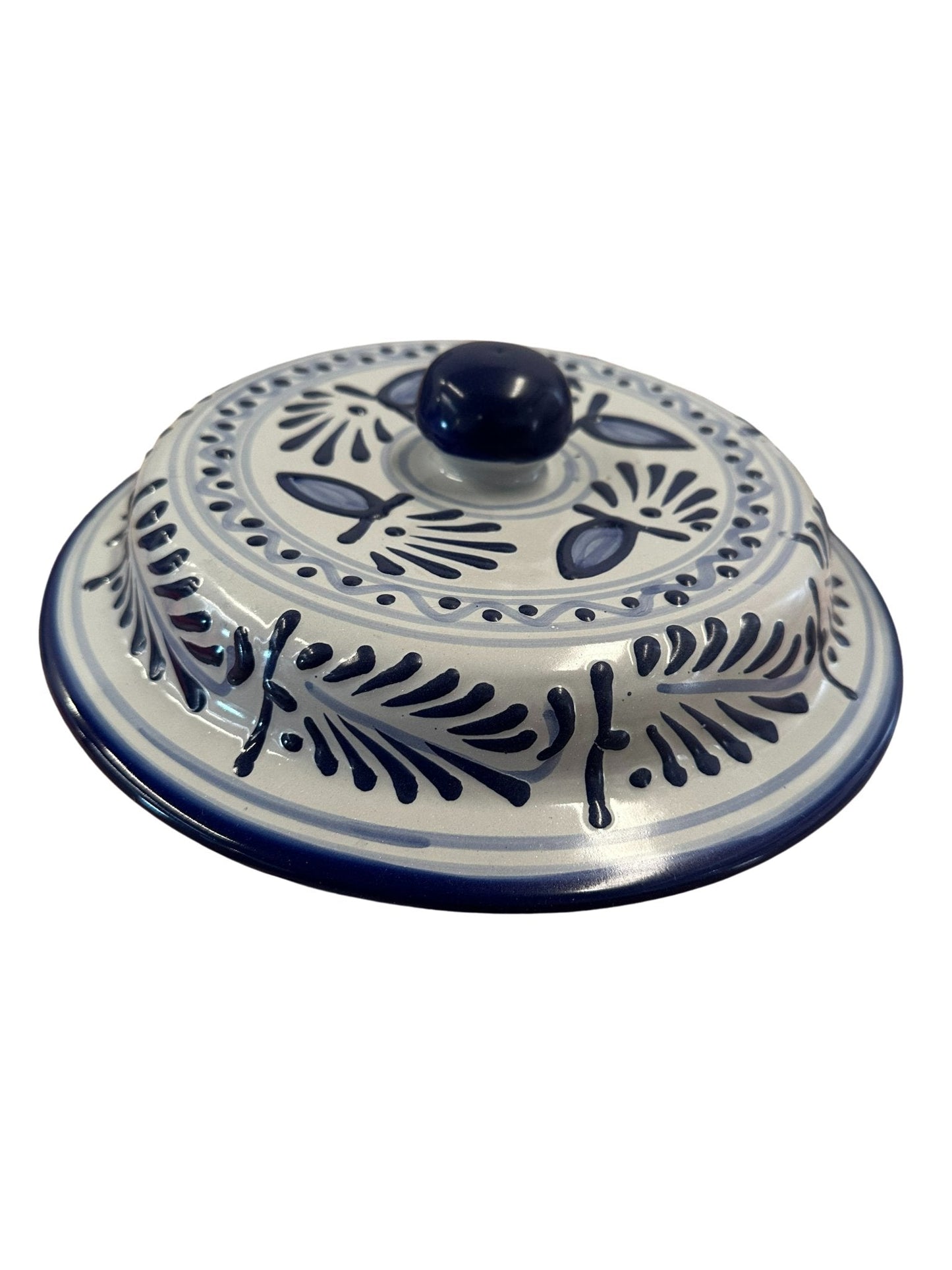 Tapa de Talavera azul de 25cm