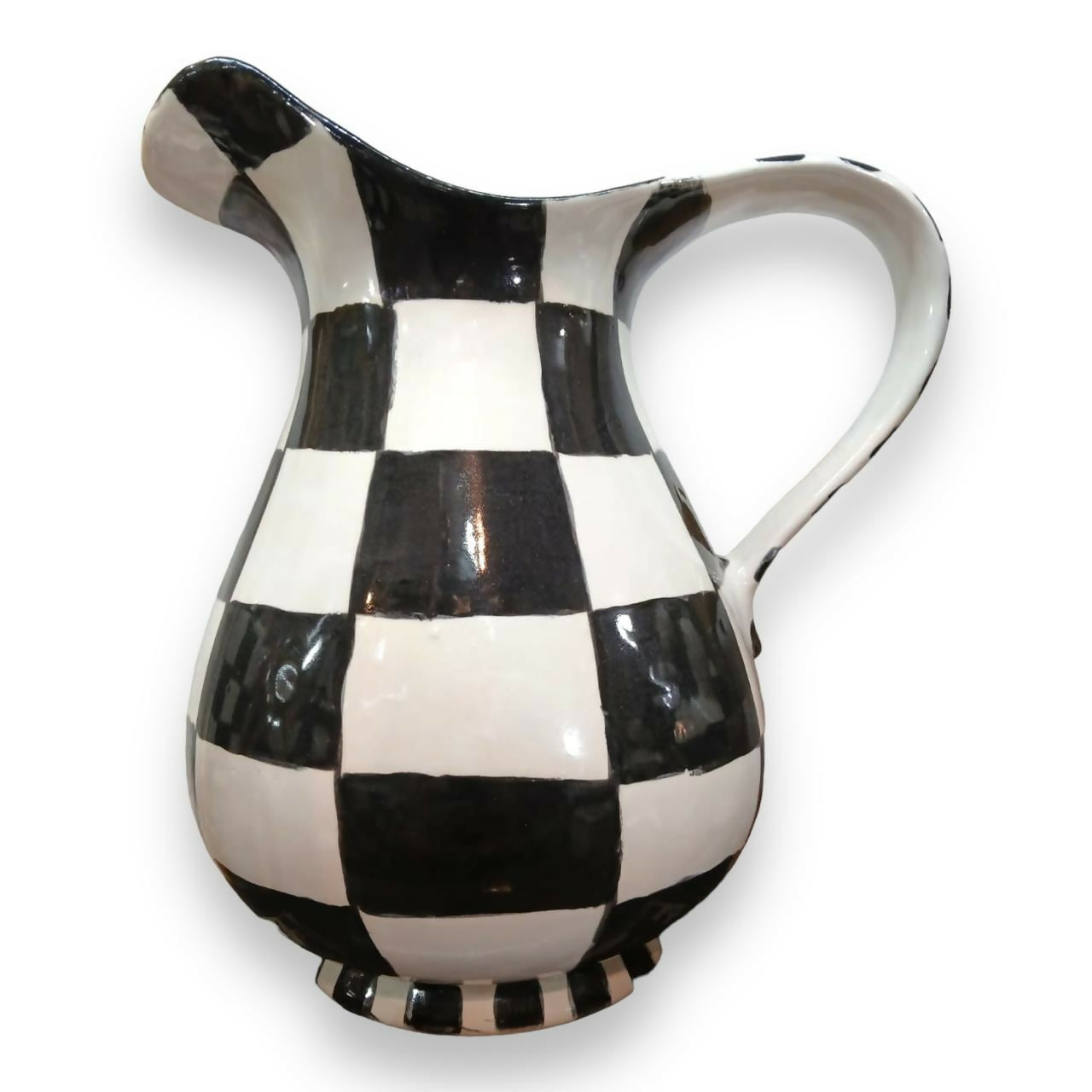 Jarra pintada a mano en cerámica