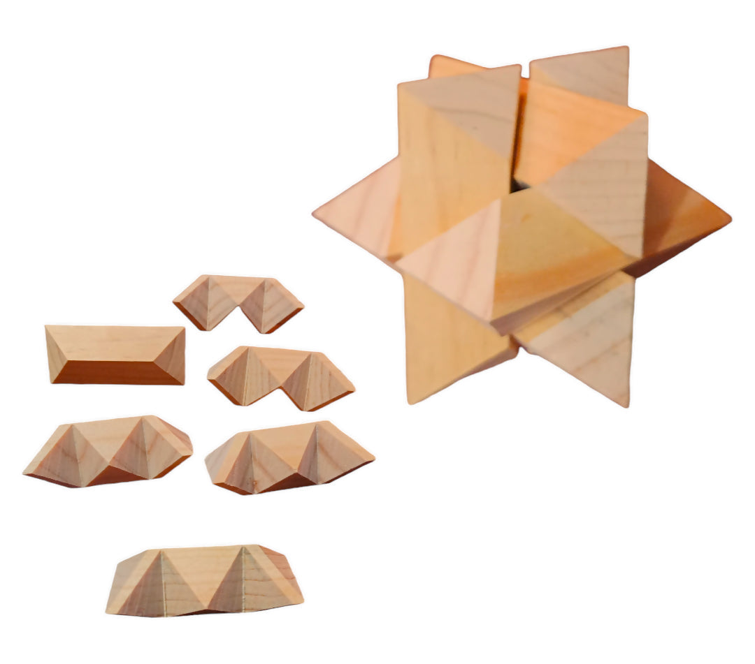 Estrella rompecabezas 3D